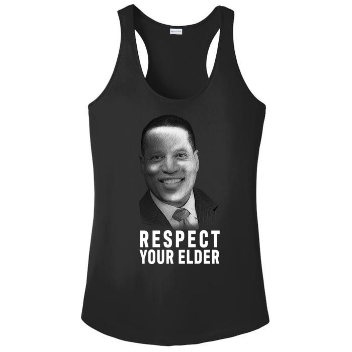 Respect Your Elder Pro Republican Larry Elder Ladies PosiCharge Competitor Racerback Tank