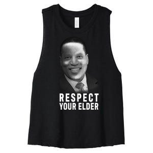 Respect Your Elder Pro Republican Larry Elder Women's Racerback Cropped Tank