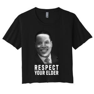 Respect Your Elder Pro Republican Larry Elder Women's Crop Top Tee