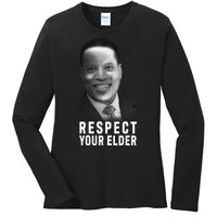 Respect Your Elder Pro Republican Larry Elder Ladies Long Sleeve Shirt