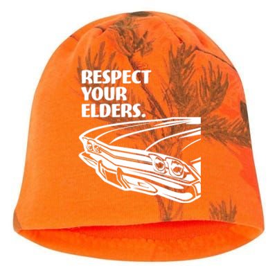 Respect Your Elders Vintage Classic Cars Kati - Camo Knit Beanie