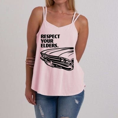 Respect Your Elders Vintage Classic Cars Women's Strappy Tank