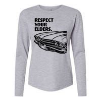 Respect Your Elders Vintage Classic Cars Womens Cotton Relaxed Long Sleeve T-Shirt