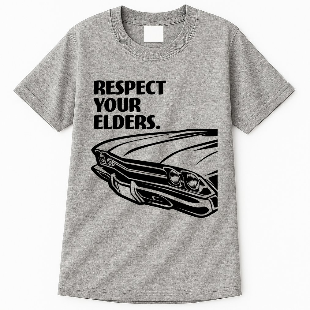 Respect Your Elders Vintage Classic Cars Tall T-Shirt