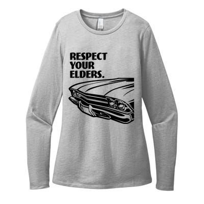 Respect Your Elders Vintage Classic Cars Womens CVC Long Sleeve Shirt