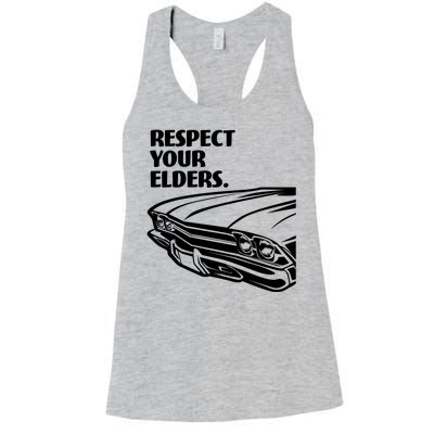 Respect Your Elders Vintage Classic Cars Women's Racerback Tank