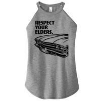 Respect Your Elders Vintage Classic Cars Women's Perfect Tri Rocker Tank