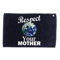 Respect your Mother Earth Grommeted Golf Towel