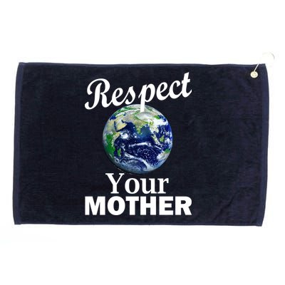 Respect your Mother Earth Grommeted Golf Towel