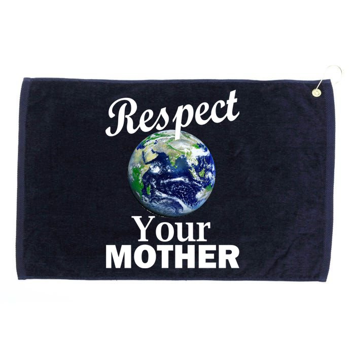 Respect your Mother Earth Grommeted Golf Towel