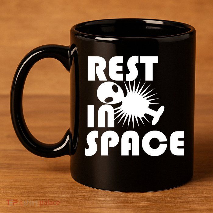 Rest In Space 11oz C Handle Ceramic Mug
