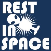 Rest In Space Flat Bill Trucker Hat