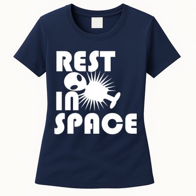 Rest In Space Womens T-Shirt