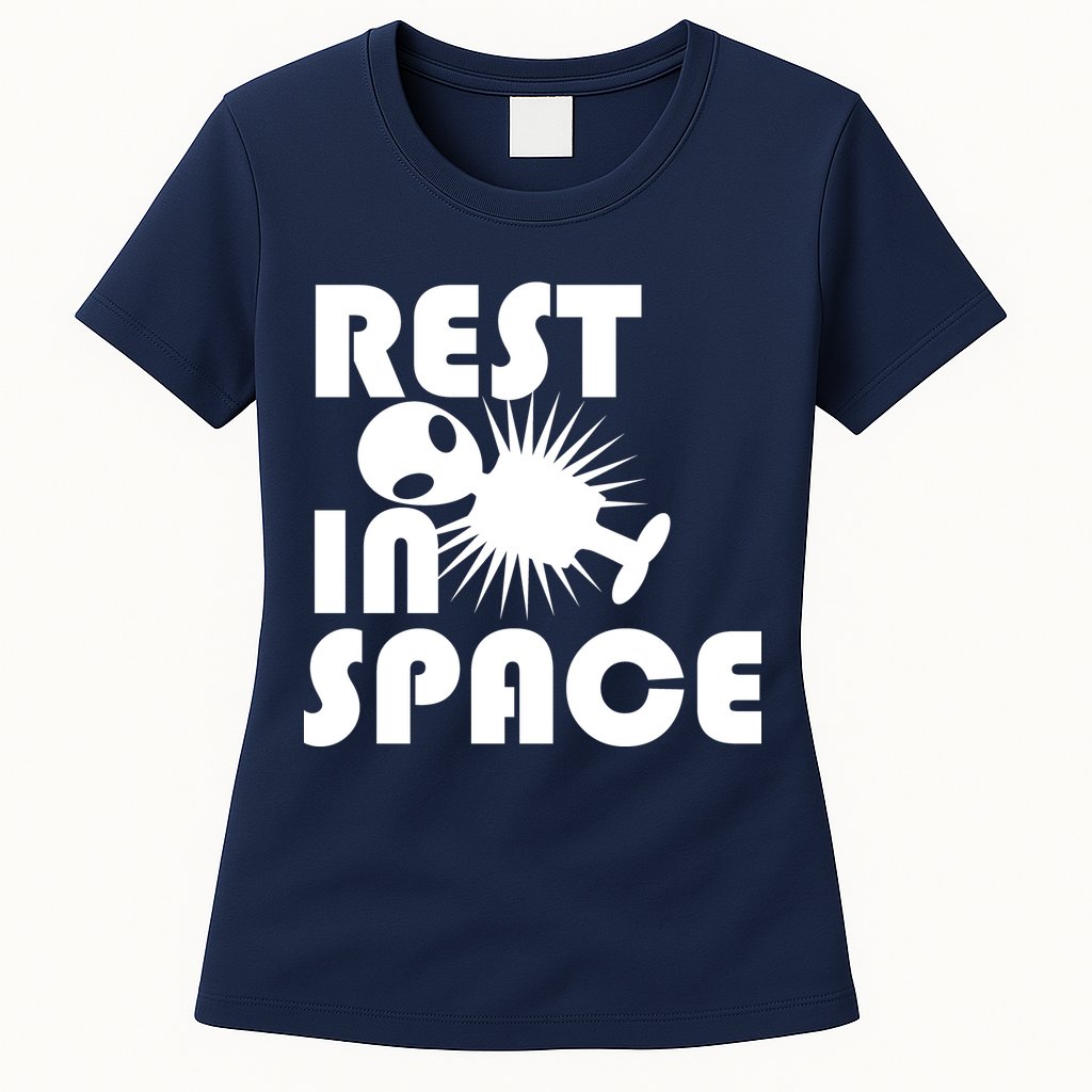 Rest In Space Womens T-Shirt