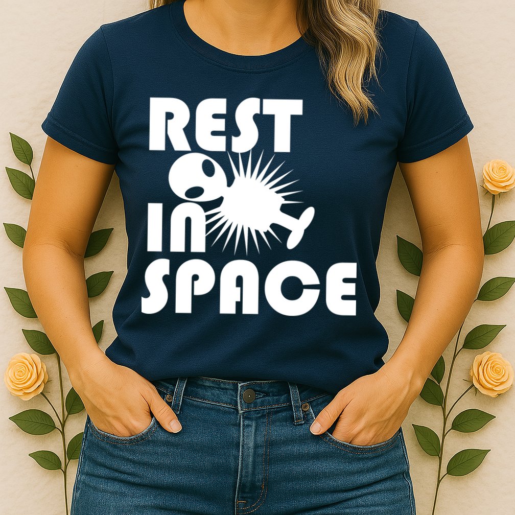 Rest In Space Womens T-Shirt