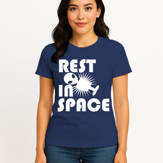 Rest In Space Womens T-Shirt