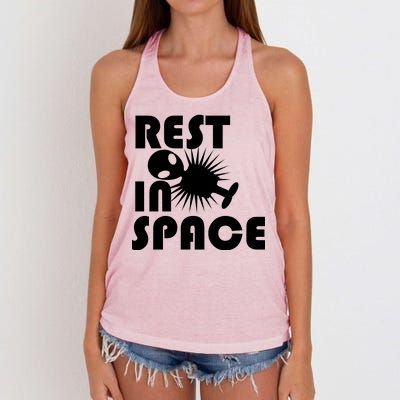 Rest In Space Women's Knotted Racerback Tank