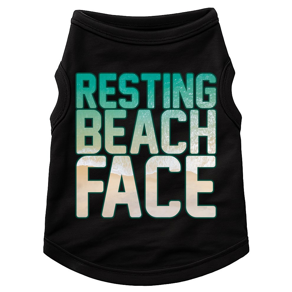 Resting Beach Face Doggie Tank