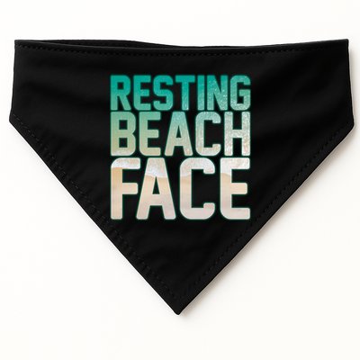 Resting Beach Face USA-Made Doggie Bandana