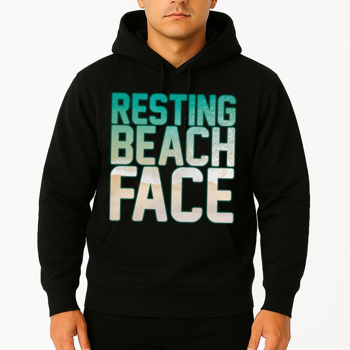 Resting Beach Face Hoodie