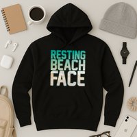 Resting Beach Face Hoodie