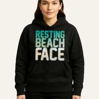 Resting Beach Face Hoodie