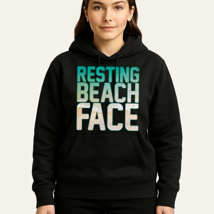 Resting Beach Face Hoodie