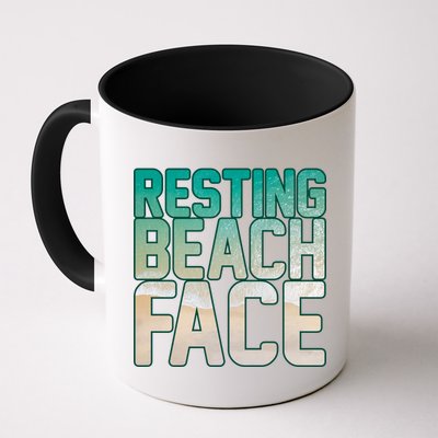 Resting Beach Face Mug