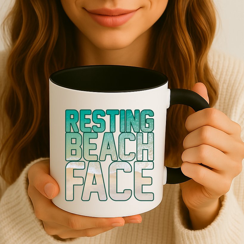 Resting Beach Face Mug