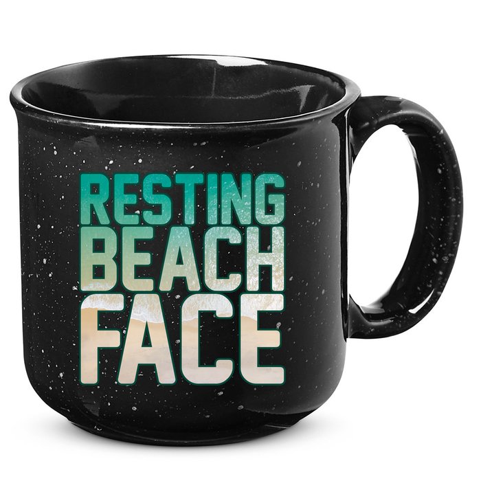 Resting Beach Face 15oz Campfire Ceramic Mug