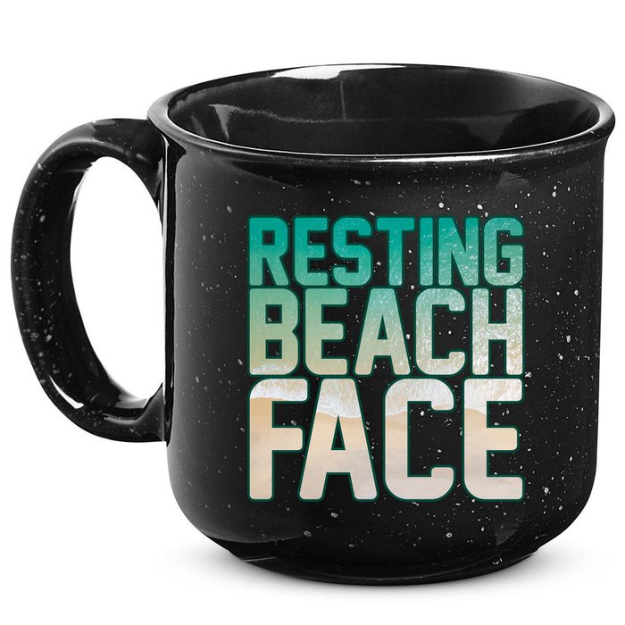 Resting Beach Face 15oz Campfire Ceramic Mug