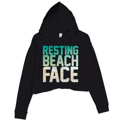 Resting Beach Face Crop Fleece Hoodie