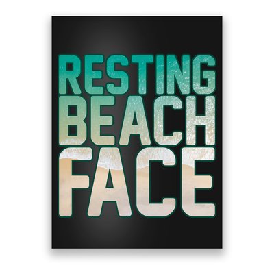 Resting Beach Face Poster