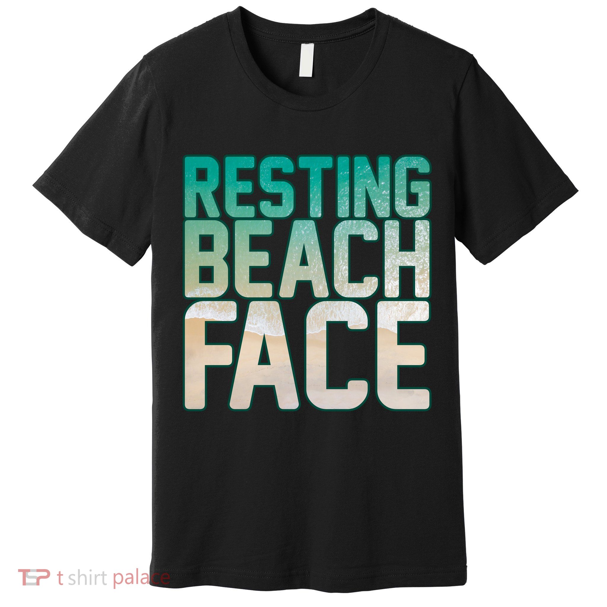 Resting Beach Face Premium T-Shirt