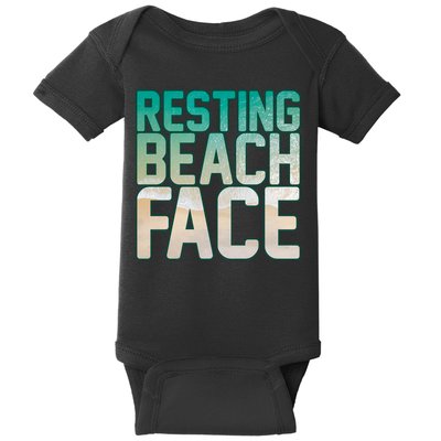 Resting Beach Face Baby Bodysuit