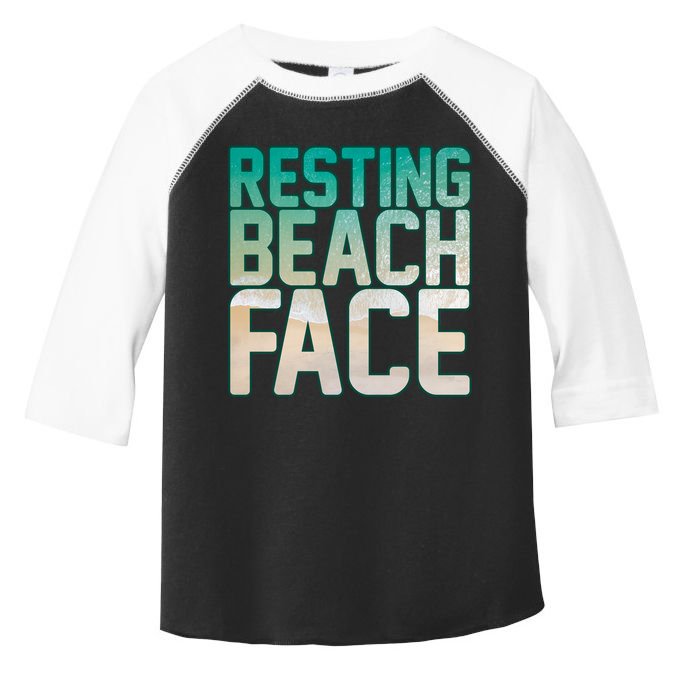 Resting Beach Face Toddler Fine Jersey T-Shirt