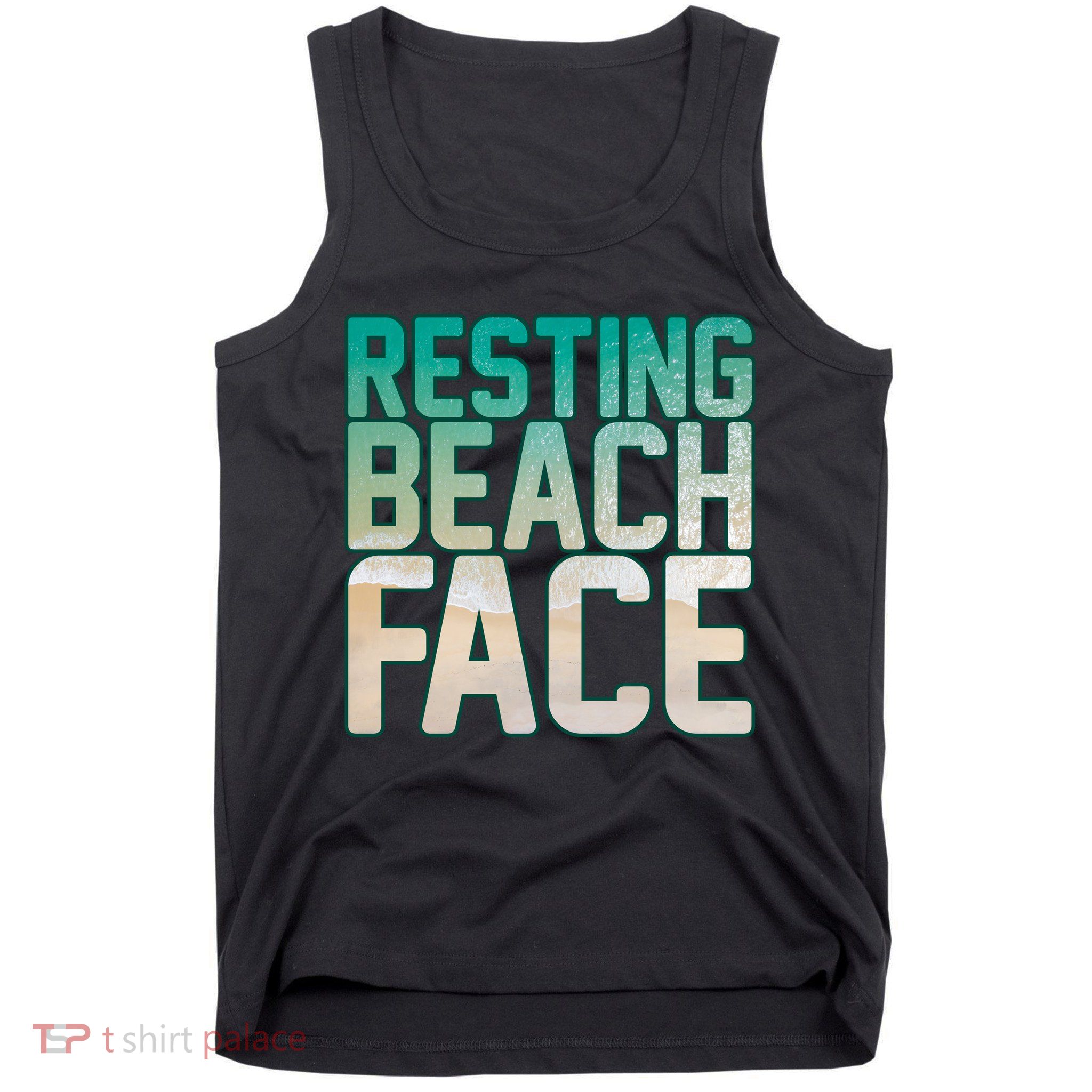 Resting Beach Face Tank Top
