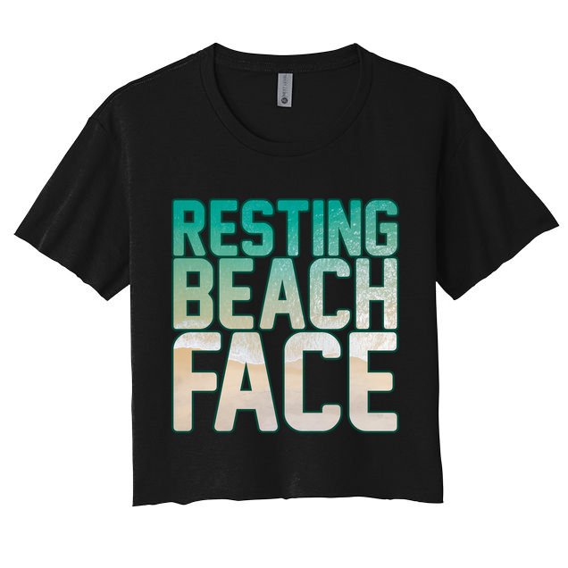 Resting Beach Face Crop Top