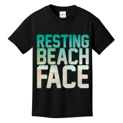 Resting Beach Face Kids T-Shirt