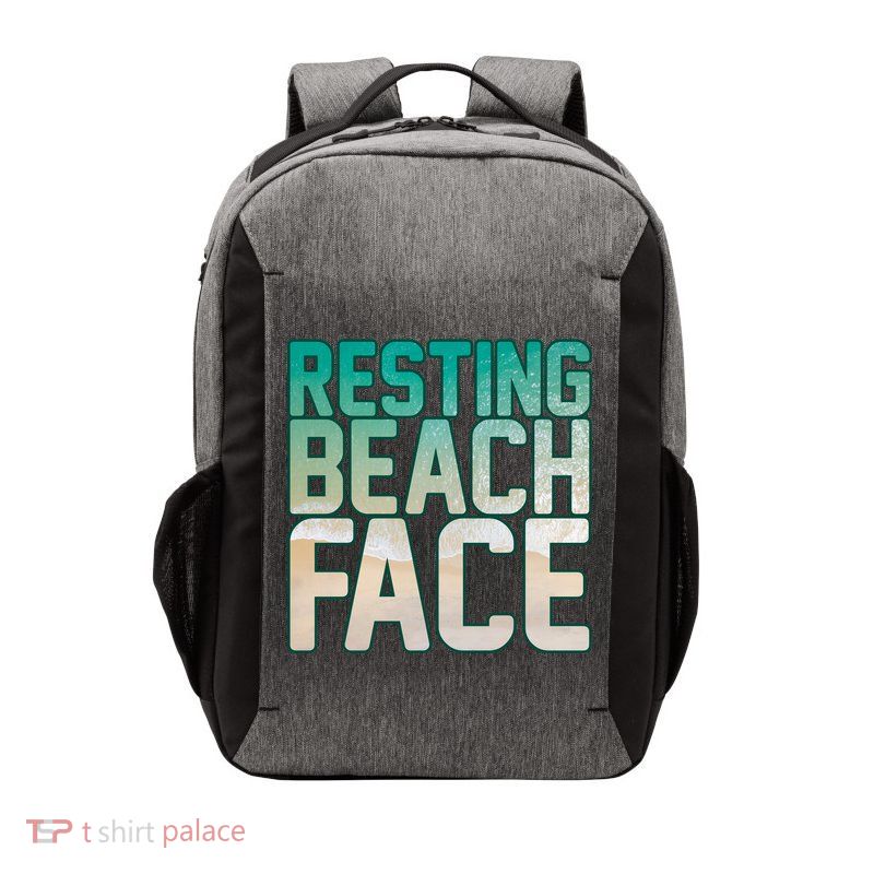 Resting Beach Face Vector Backpack