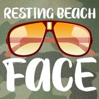 Resting Beach Face Summer Shades Legacy Tie Dye Trucker Hat