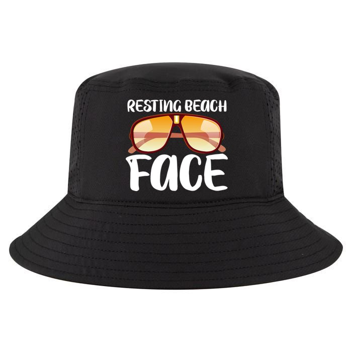 Resting Beach Face Summer Shades Cool Comfort Performance Bucket Hat
