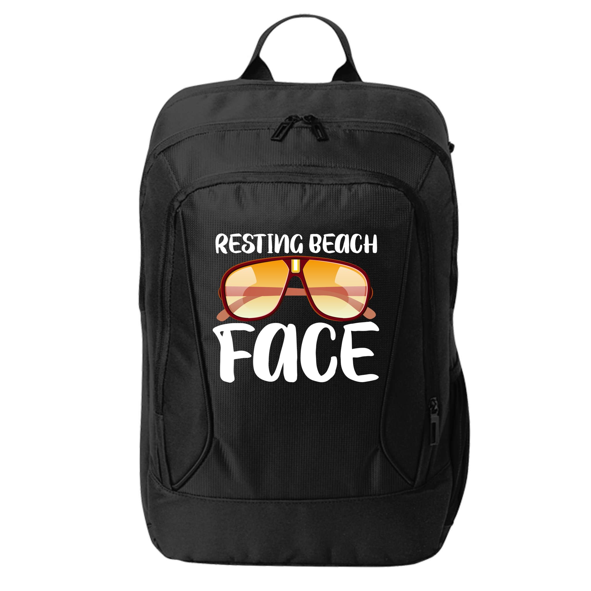 Resting Beach Face Summer Shades City Backpack