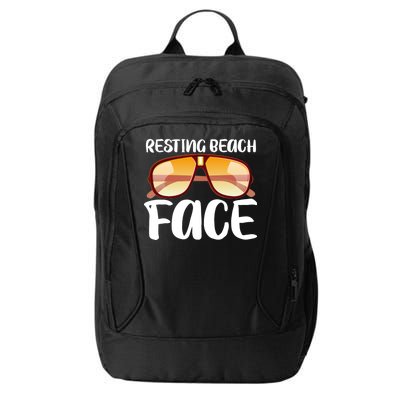 Resting Beach Face Summer Shades City Backpack