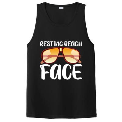 Resting Beach Face Summer Shades PosiCharge Competitor Tank