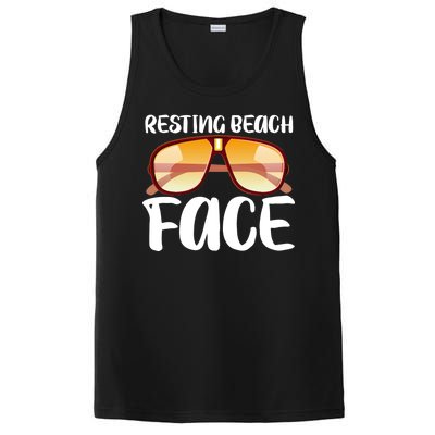 Resting Beach Face Summer Shades PosiCharge Competitor Tank