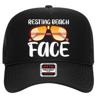 Resting Beach Face Summer Shades Hat