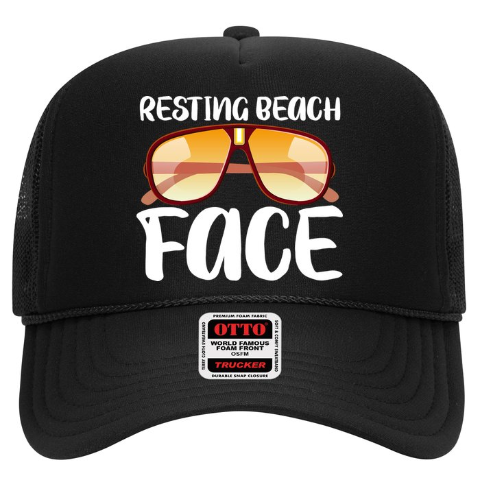 Resting Beach Face Summer Shades Hat