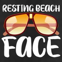Resting Beach Face Summer Shades Hat