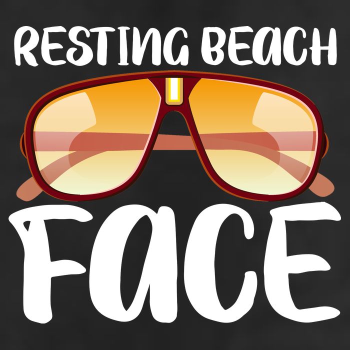 Resting Beach Face Summer Shades Hat